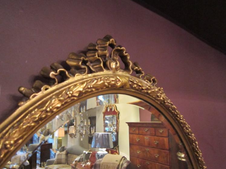 Top Quality Mid Victorian Timber Gilt Oval Mirror - Image 3