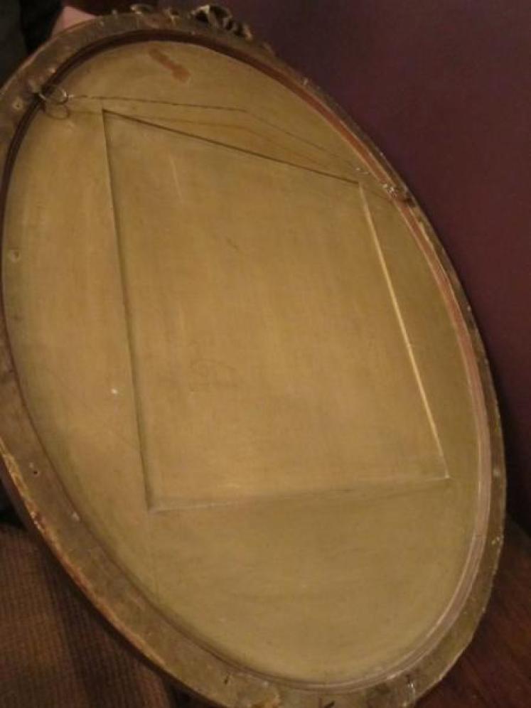 Top Quality Mid Victorian Timber Gilt Oval Mirror - Image 4