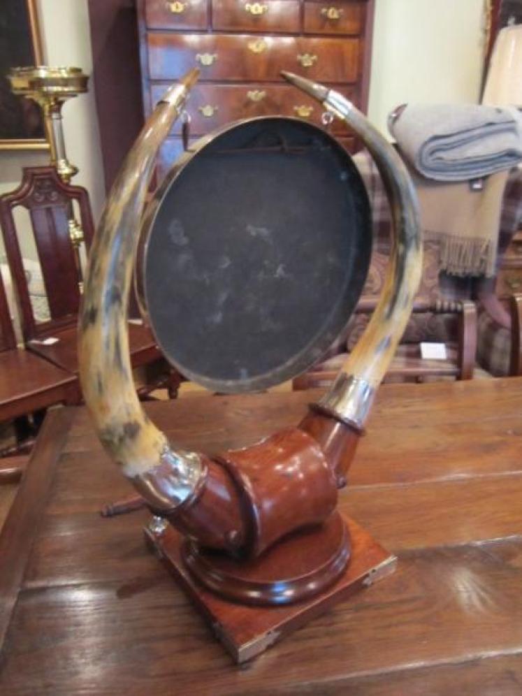 Impressive Mid Victorian Highland Cattle Dinner Gong - Image 4