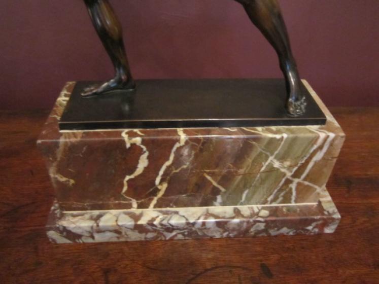 Impressive Art Deco Roman Olympian Bronze Figure - Image 2