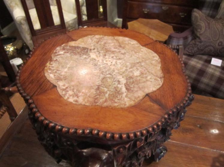 19th Century Carved Walnut Jardiniere Stand - Image 3