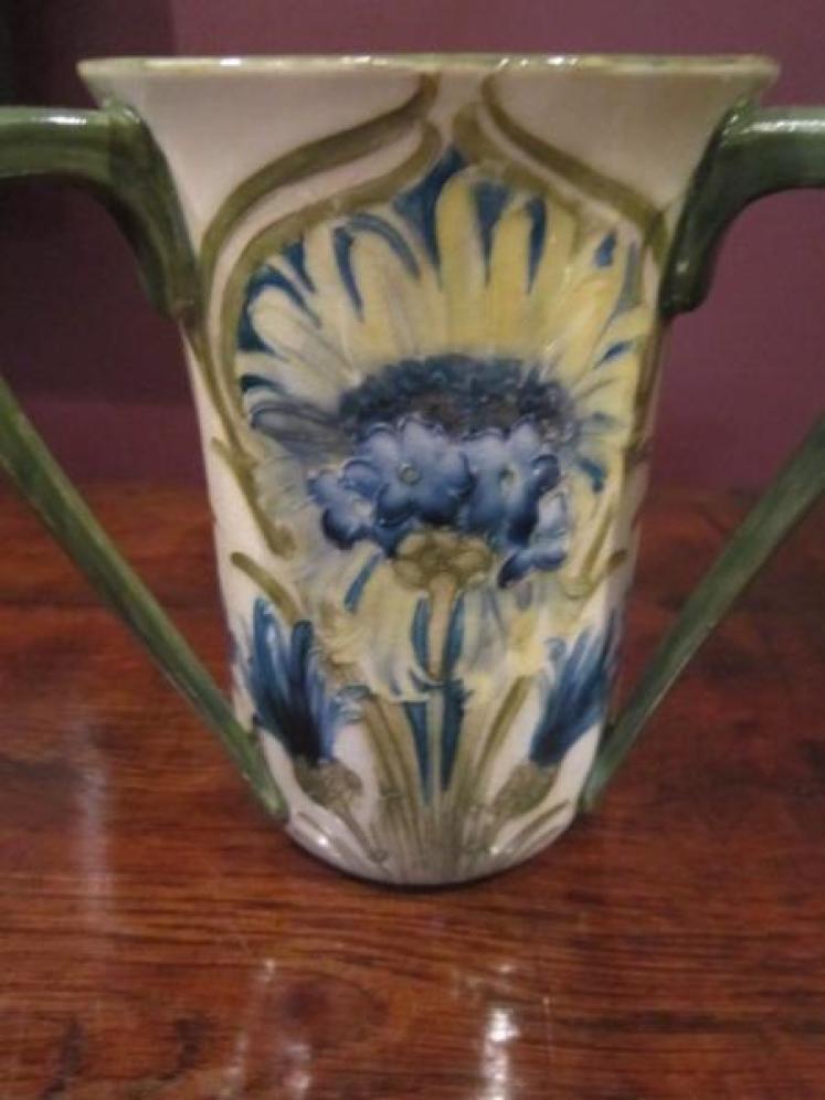 Arts & Crafts McIntyre Moorcroft Cornflower Vase - Image 5