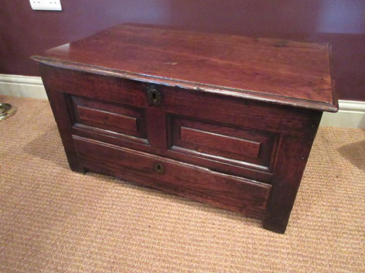Small George II Period Oak Coffer Bach - Image 1