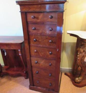 Superb William IV Period Rosewood Wellington Chest
