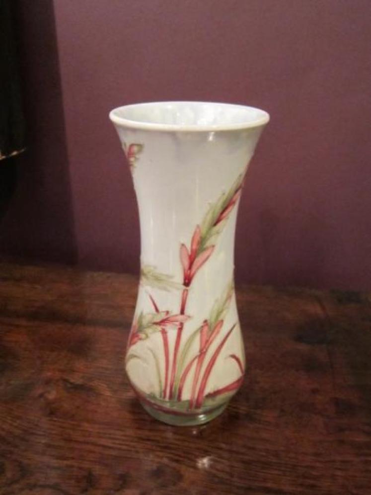 Unusual Moorcroft Waving Corn Flared Neck Vase - Image 1