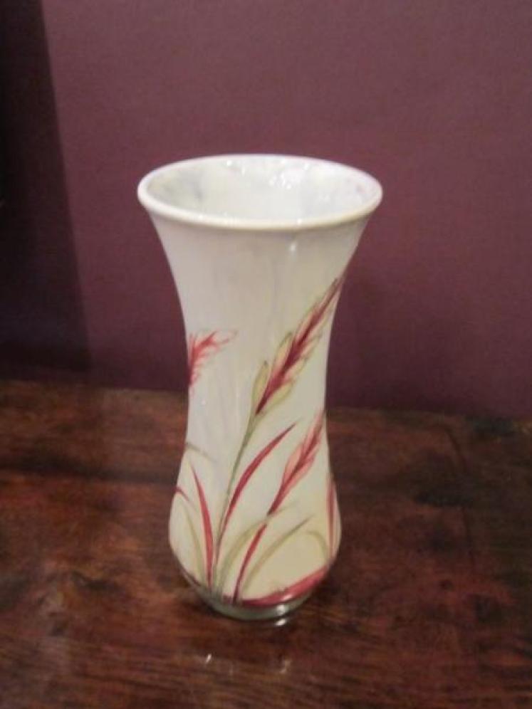 Unusual Moorcroft Waving Corn Flared Neck Vase - Image 3