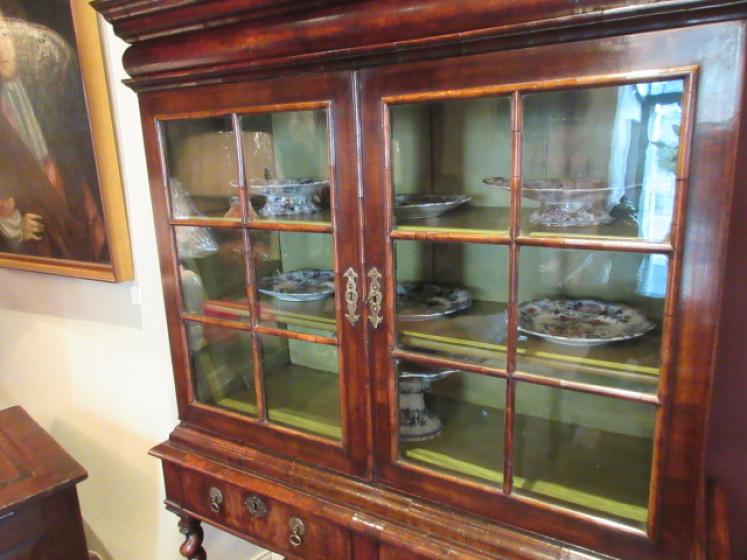 Fine William & Mary Period Walnut Cabinet on Stand - Image 4