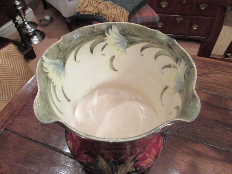 Impressive McIntrye Moorcroft Cornflower Jardiniere - Image 2