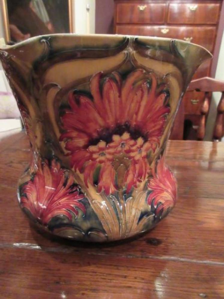 Impressive McIntrye Moorcroft Cornflower Jardiniere - Image 3