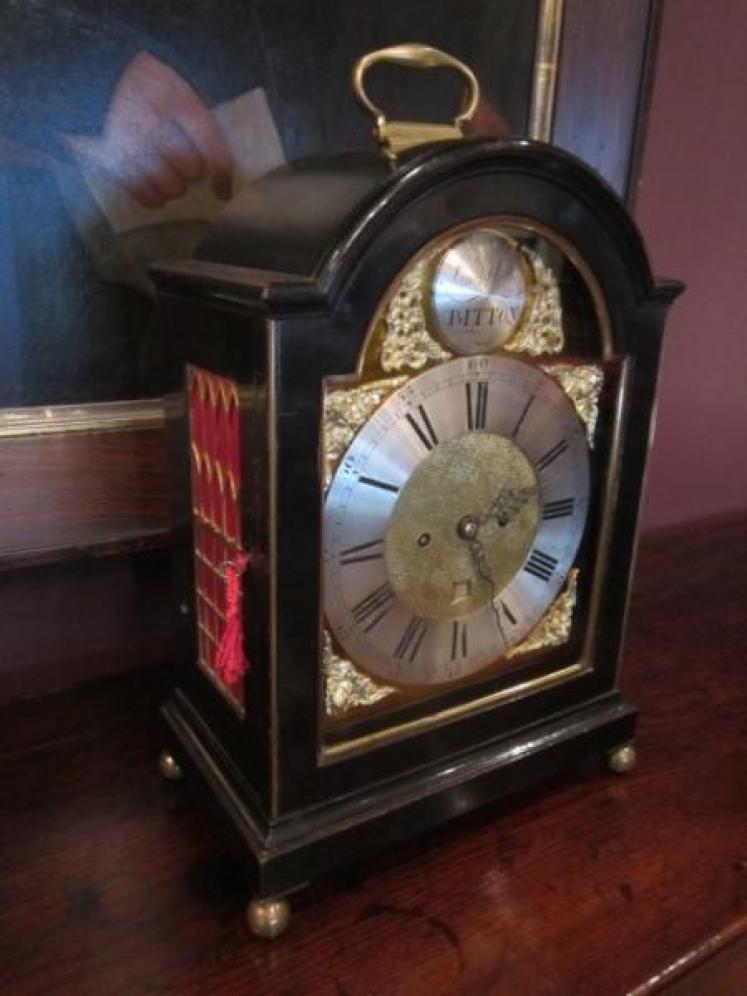 Fine George III Period Ebonised Bracket Clock - Image 1
