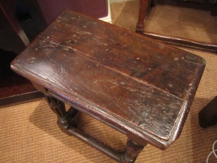 Superb Mid Georgian Period Oak Joint Stool - Image 2