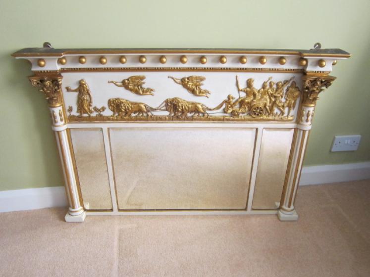 Fine George III Timber & Plaster Gilt Overmantle Mirror - Image 1
