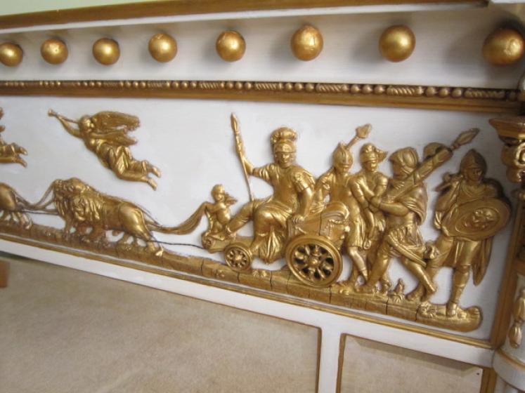 Fine George III Timber & Plaster Gilt Overmantle Mirror - Image 3