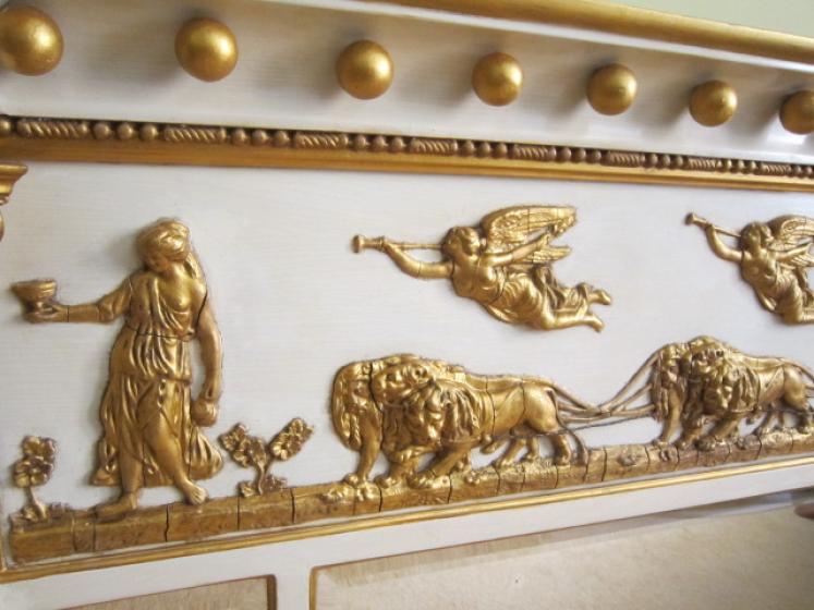 Fine George III Timber & Plaster Gilt Overmantle Mirror - Image 4