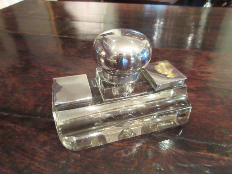 Superb George V Period Silver Pen & Inkstand - Image 1