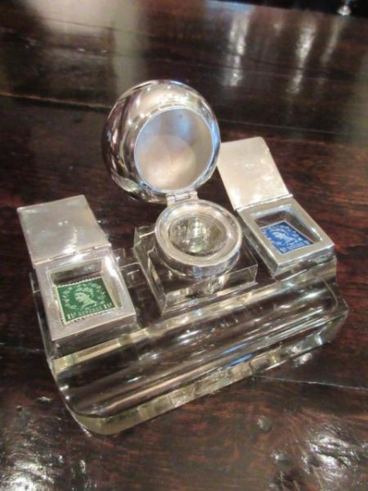 Superb George V Period Silver Pen & Inkstand - Image 2