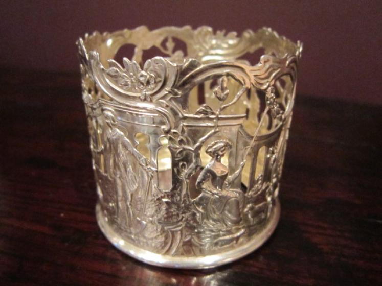 Exquisite Art Nouveau Silver Three Bottle Scent Set - Image 2