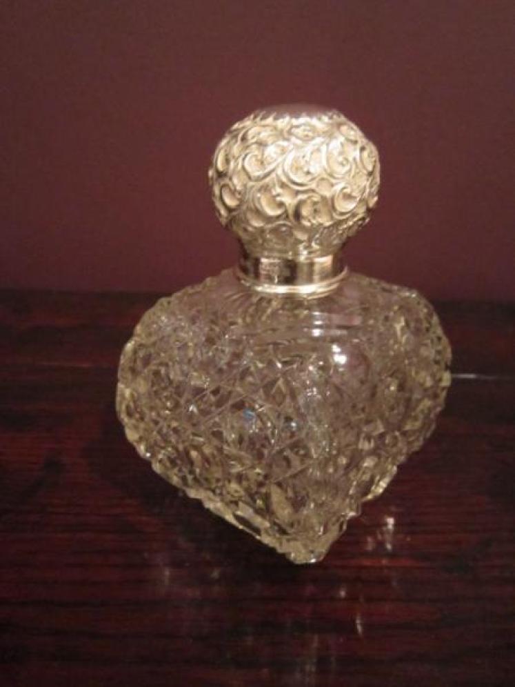 Top Quality Edwardian Period Silver Crystal Cut Scent - Image 2
