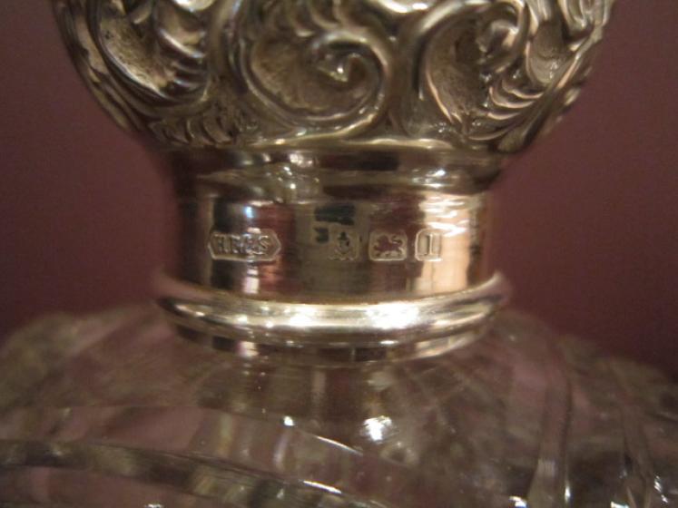 Top Quality Edwardian Period Silver Crystal Cut Scent - Image 4