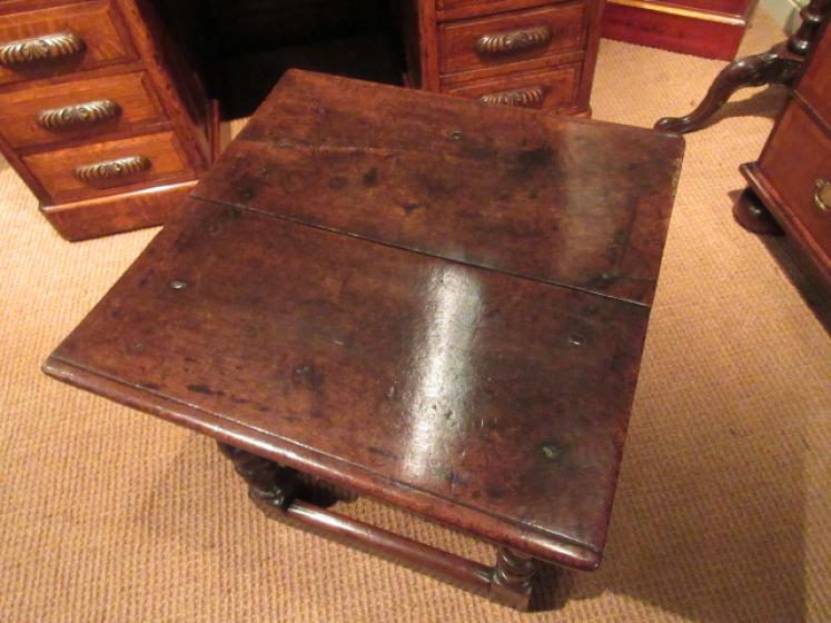 Very Unusual James II Period Oak Low Table - Image 2