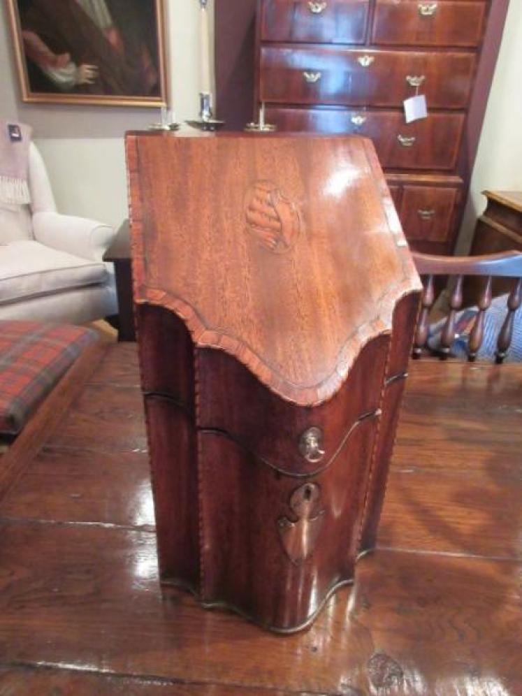 Superb George III Period Inlaid Knife Box - Image 1