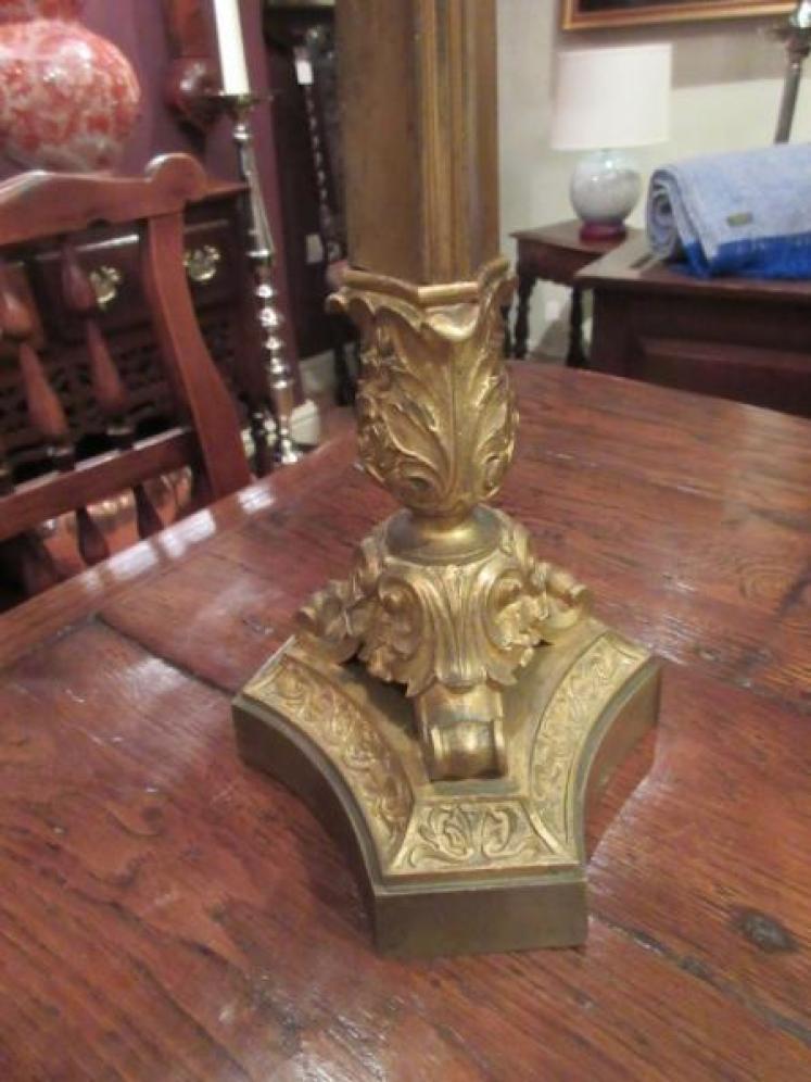 Stunning Pair of Mid 19th Century Gilt Ormolu Candleabra - Image 2
