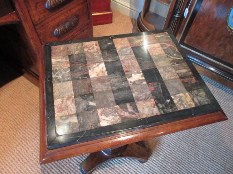 Regency Period Rosewood & Marble Specimen Table - Image 2