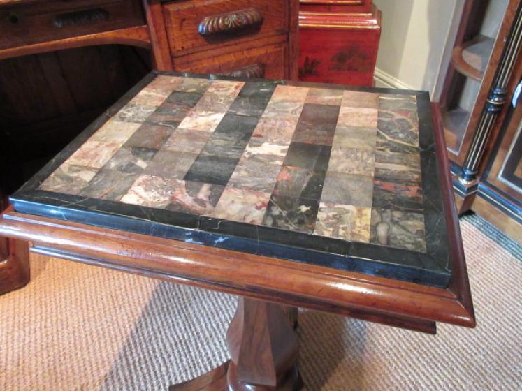 Regency Period Rosewood & Marble Specimen Table - Image 4
