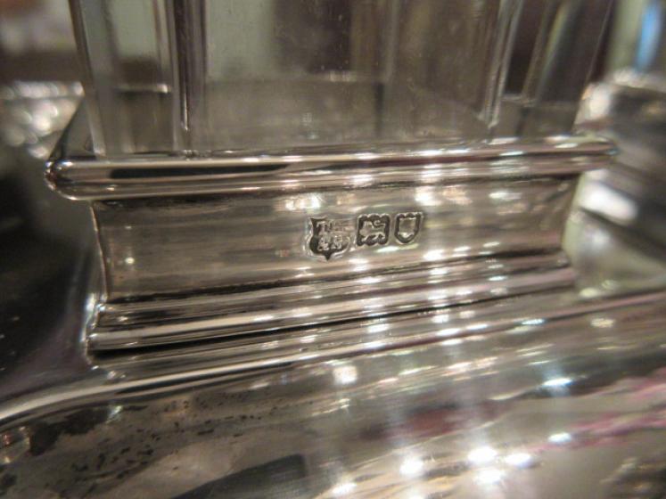 High Quality Edwardian Period Silver Double Inkstand - Image 3