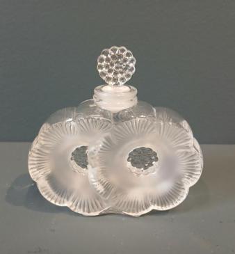 Lalique Opalescent 'Deux Fleurs' Scent Bottle