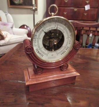 Fine 19th Century French Holosteric Barometer in Stand