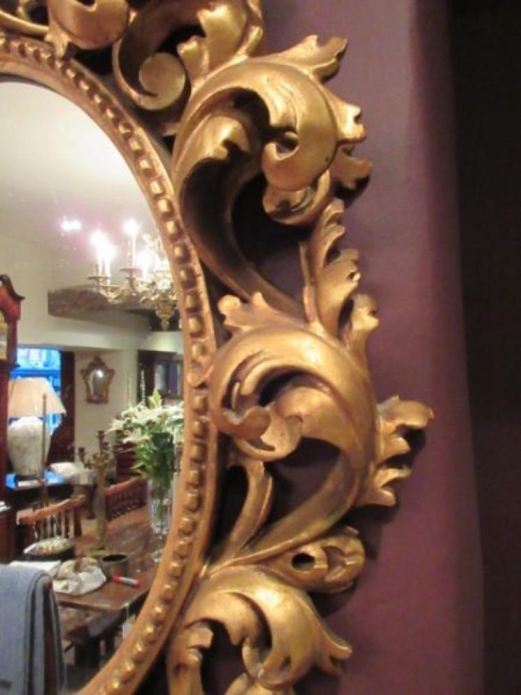 Superb 19th Century Timber Gilt Rococo Mirror - Image 5