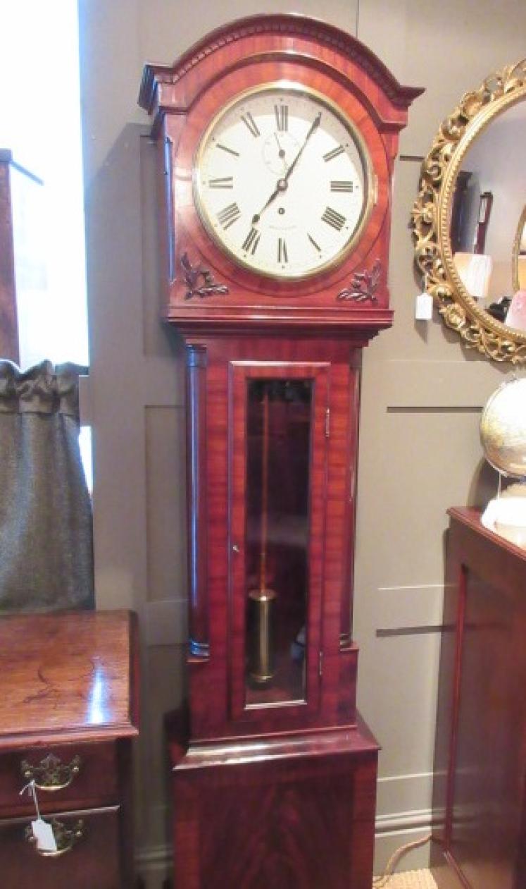 Fine William IV Period Flame Mahogany Regulator Clock - Image 3