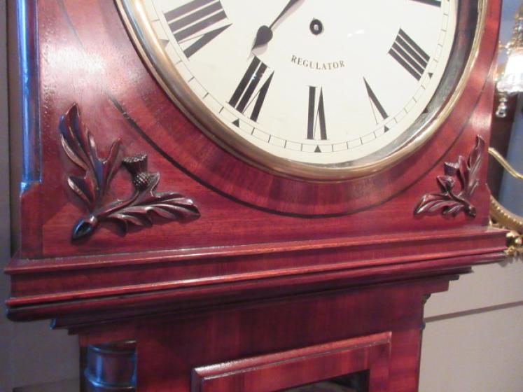 Fine William IV Period Flame Mahogany Regulator Clock - Image 4