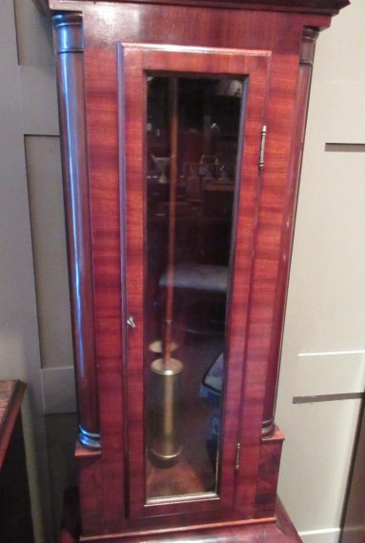 Fine William IV Period Flame Mahogany Regulator Clock - Image 5