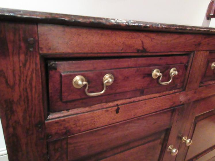 Superb George I Period Oak Two Drawer Dresser - Image 2