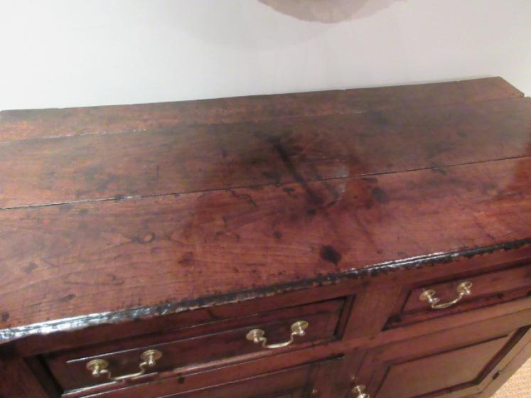 Superb George I Period Oak Two Drawer Dresser - Image 3