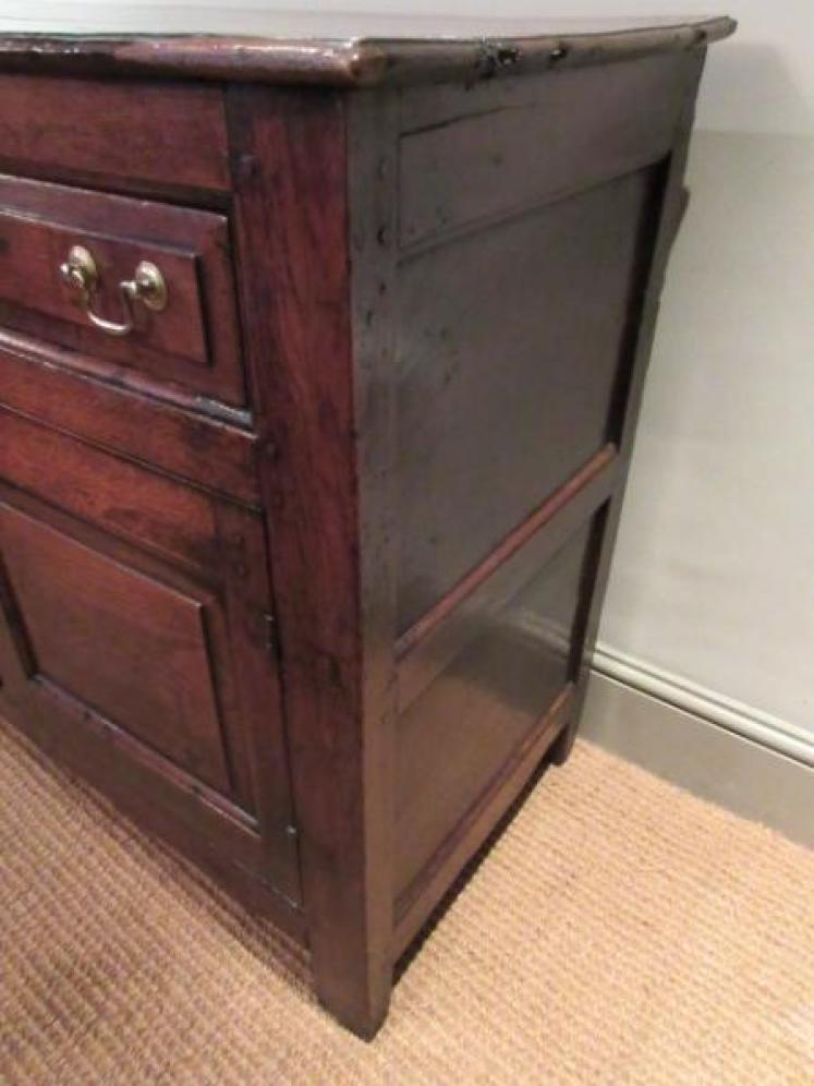 Superb George I Period Oak Two Drawer Dresser - Image 4