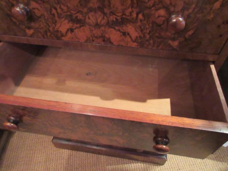 Top Quality Mid Victorian Burr Walnut Tallboy - Image 5