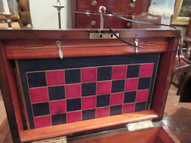 Superior Mid Victorian Figured Walnut Games Compendium - Image 4