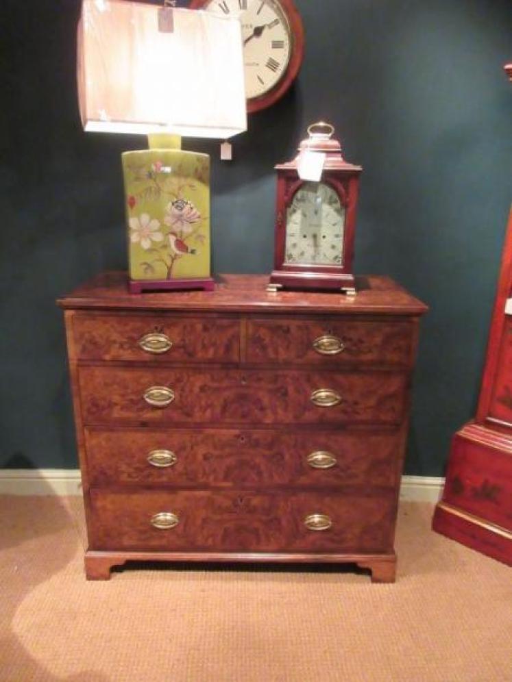 Superior Mid Victorian Burr Walnut Chest of Drawers - Image 5