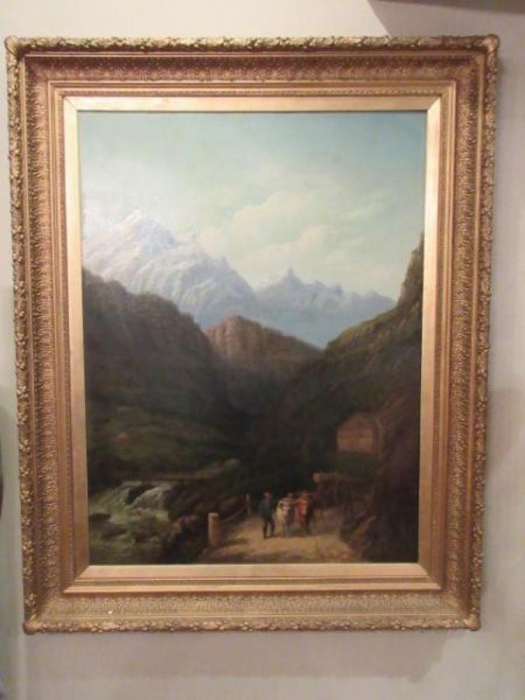 Impressive 19th Century Scottish Oil on Canvas - Image 1