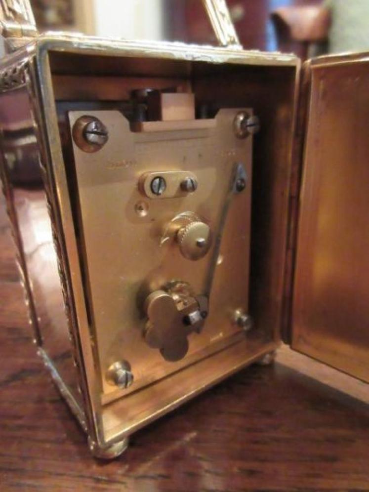 Top Quality Edwardian Period Silver Gilt Carriage Clock - Image 2