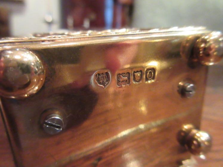 Top Quality Edwardian Period Silver Gilt Carriage Clock - Image 3