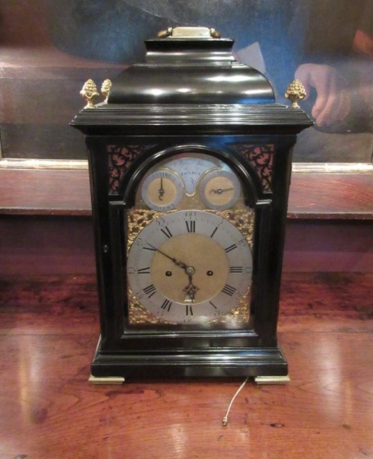 Fine George II Period London Ebonised Bracket Clock - Image 1