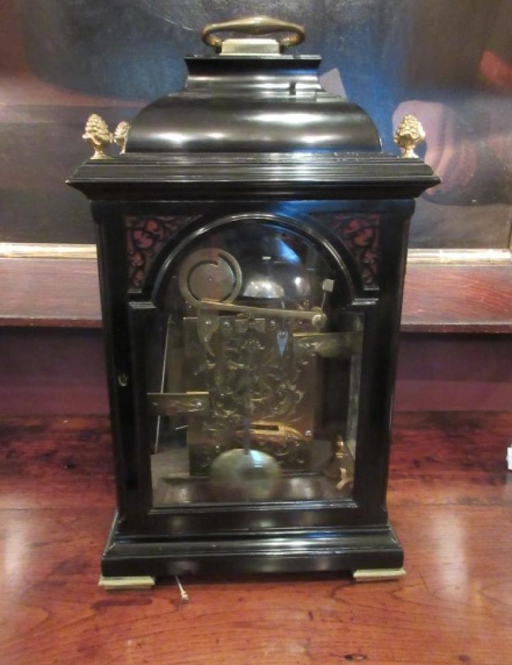 Fine George II Period London Ebonised Bracket Clock - Image 3