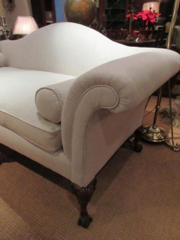 Fine 19th Century Upholstered Georgian Style Sofa - Image 3