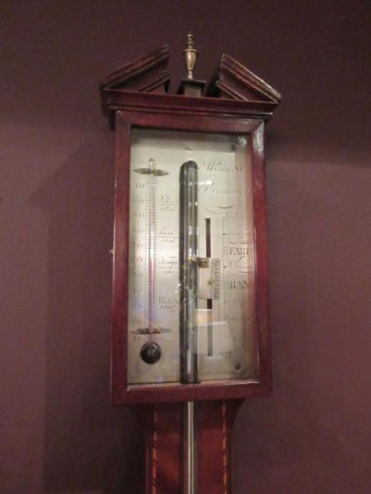 George III Period Inlaid Preston Stick Barometer - Image 1