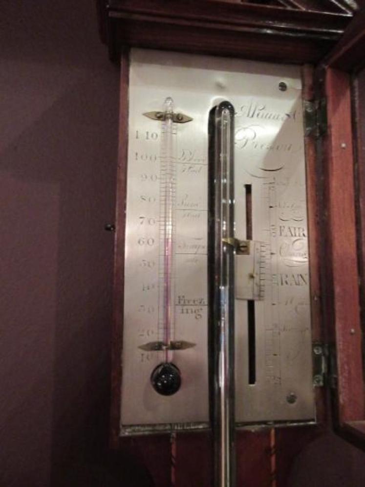 George III Period Inlaid Preston Stick Barometer - Image 4