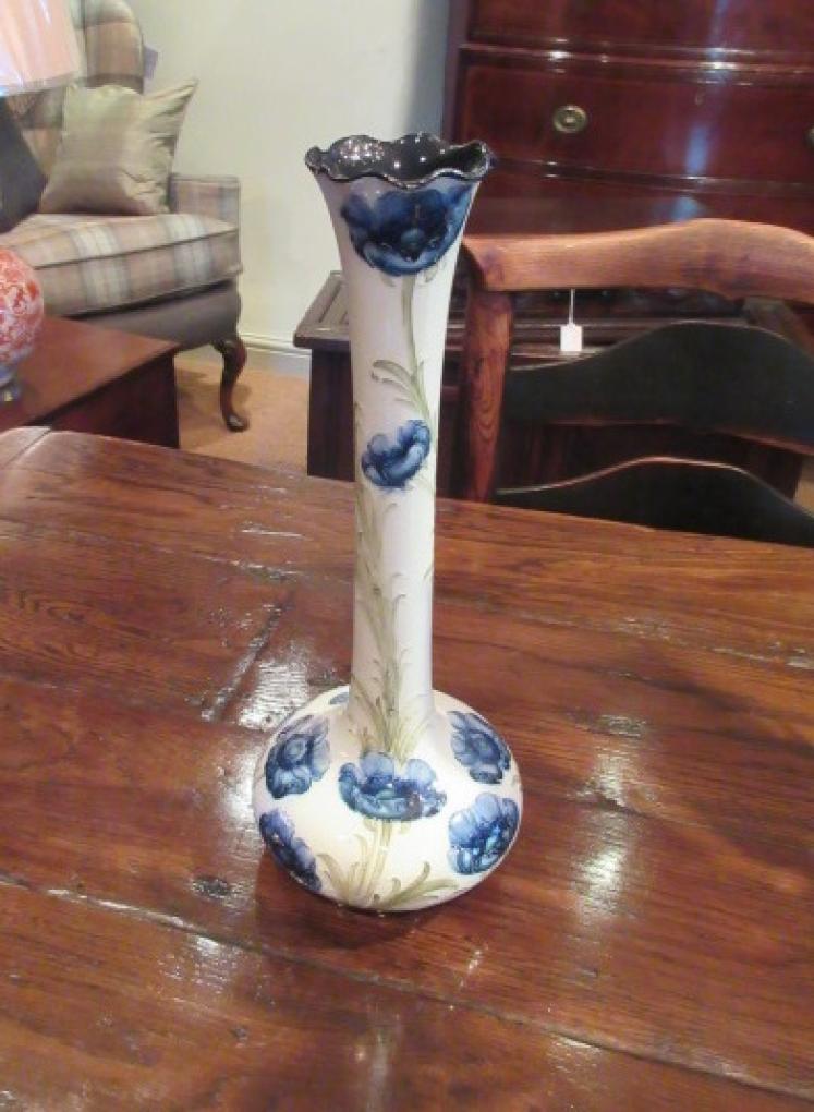 Tall McIntyre Moorcroft Florin Ware Poppies Vase - Image 1